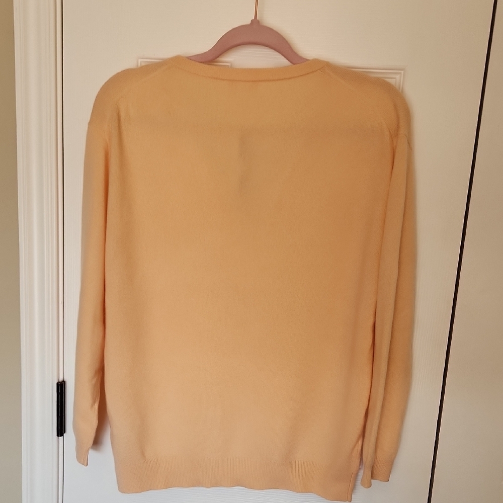 J. Crew V-Neck Sweater - Warm Apricot - Picture 5 of 5